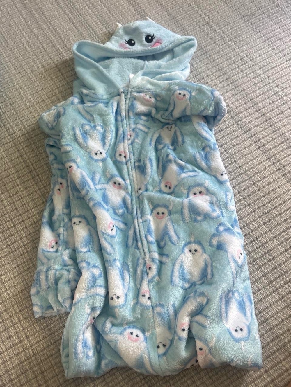Justice Light Blue Yeti Onesie